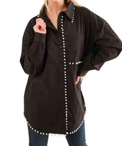 And The Why You Are Extraordinary Button Down Shirt In Black
