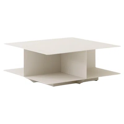 Pre-owned &tradition Develius Coffee Table Ev3 In Ivory Powder Coated Steel, By Edward Van Vilet In White