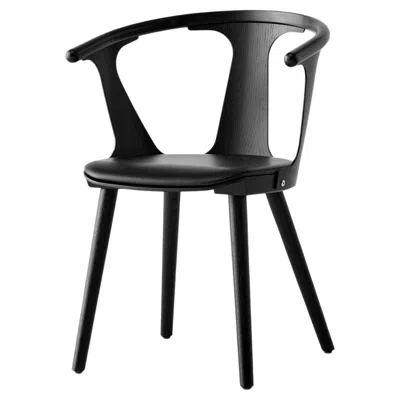 Pre-owned &tradition In Between Sk2 Chair, Black Lacquered Oak & Noble Black Leather For