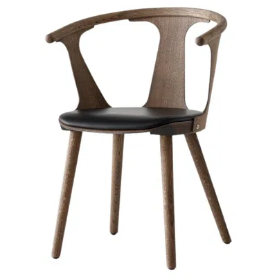 Pre-owned &tradition In Between Sk2 Chair, Smoked Oiled Oak & Noble Black Leather For