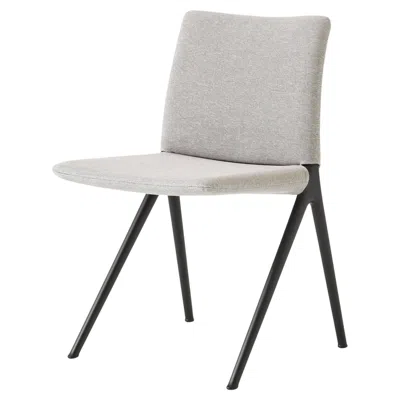 Pre-owned &tradition Kape If7 Side Chair In Kvadrat / Clay 003 Fabric & Warm Black Aluminium For &t