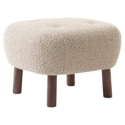Pre-owned &tradition Pouf Atd 1 In Oiled Walnut And Karakorum 003 By  In Brown