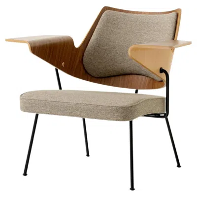 Pre-owned &tradition Rfh Lounge Chair - Walnut & Beech/ Hallingdal 227 - By Robin Day For  In Brown