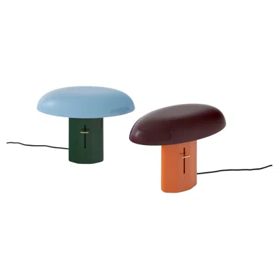 Pre-owned &tradition Set Of 2montera Jh42, Forest&sky / Amber&ruby, Table Lamps By Jaime Hayon For &t In Black