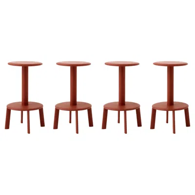 Pre-owned &tradition Set Of 4 Massif Counter Stools, Av39-ember Color-anderssen & Voll For  In Brown