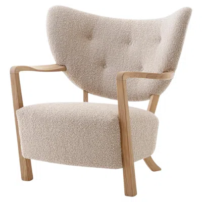 Pre-owned &tradition Wulff Atd2 Lounge Chair In Karakorum 003 & Oiled Oak For  In Brown