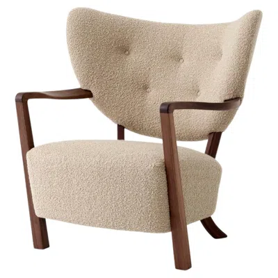 Pre-owned &tradition Wulff Atd2 Lounge Chair In Karakorum 003 & Oiled Walnut For  In Brown