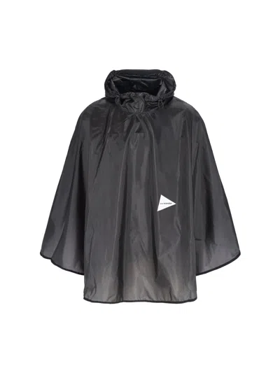 And Wander 100% Nylon Lightweight Jacket In Black