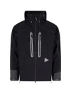 And Wander Black Pertex Shield Waterproof Technical Jacket In Black