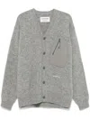 And Wander 62 Shetland Wool Cardigan In Grau