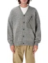 And Wander 62 Shetland Wool Cardigan In Grey