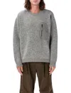 And Wander 63 Shetland Wool Sweater In Grey