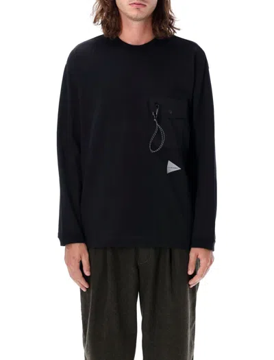 And Wander Black Gramicci Edition Sweatshirt