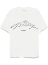 And Wander Abstract-print T-shirt In White