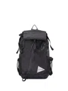 And Wander Adjustable-straps Backpack In Black