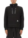 And Wander Alpha Air Jacket In Black