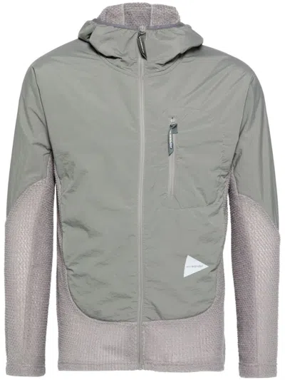 And Wander Alpha Direct F/a Hoodie In Grey