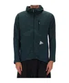 And Wander Green Alpha Direct Polyester Hooded Jacket In Green