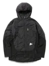 And Wander Alpha Direct Hooded Jacket In Black