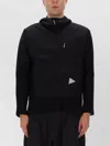 And Wander Alpha Direct Hooded Jacket Elastic Cuffs In Black