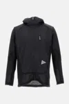 And Wander Mesh-panel Hooded Jacket In Black