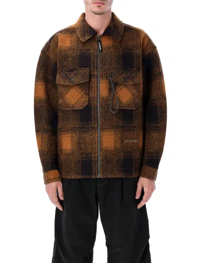 AND WANDER AND WANDER AND WANDER WOOL SHAGGY PLAID JACKET