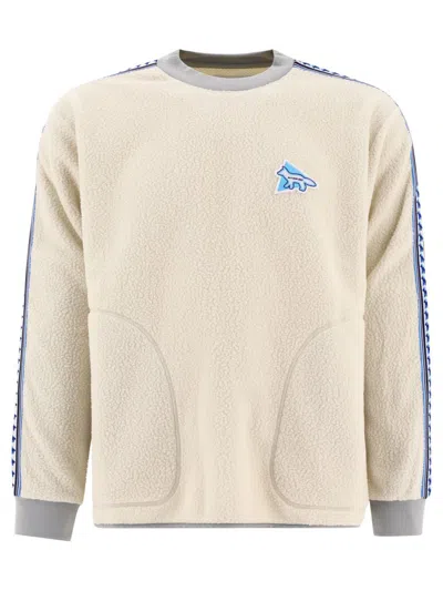 AND WANDER AND WANDER "AND WANDER X MAISON KITSUNÉ" FLEECE SWEATER