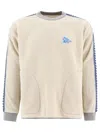 And Wander Textured Fleece Sweater With Contrasting Accents