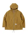 And Wander Aramid Hoodie With Zip Closure In Green