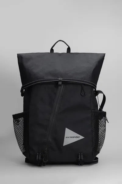 And Wander Backpack In Black Polyester