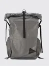 And Wander Logo-print Backpack In Gray