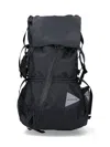 And Wander Adjustable-straps Backpack In Black