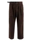 And Wander Belted Corduroy Trousers In Brown