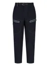 And Wander Streamlined Black Trousers With Zippered Pockets In Black