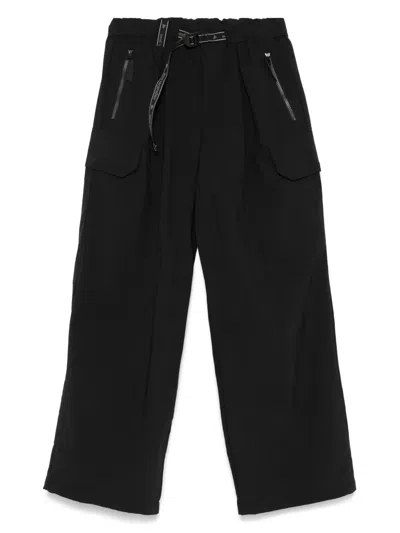 And Wander Straight-leg Cargo Trousers In Black