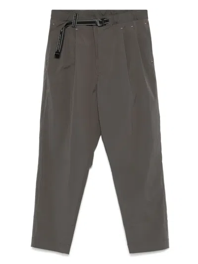 And Wander Belted-waist Trousers In Brown
