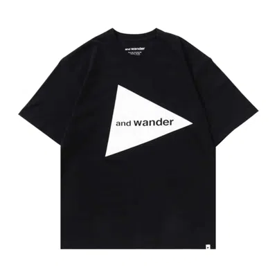 Pre-owned And Wander Big Logo T 'black' | Men's Size Xl