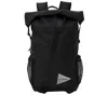 And Wander Black 103 Ecopak 18l Backpack In Black