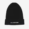 And Wander Logo-embroidered Beanie In Brown