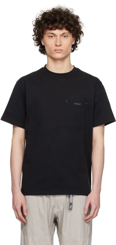 And Wander Black Gramicci Edition Backprint T-shirt
