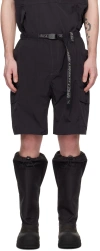 And Wander Black Gramicci Edition Shorts In Black