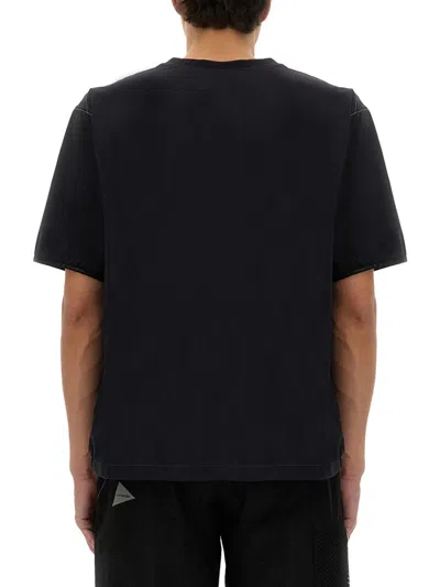 And Wander Black Nylon T-shirts
