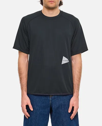 And Wander Black Short Sleeves T-shirt