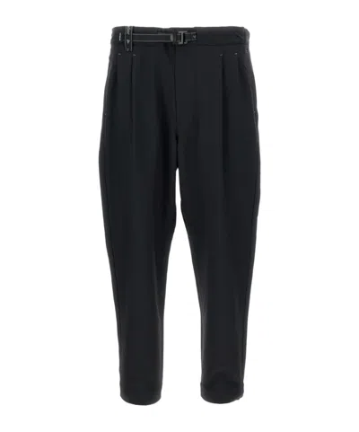 And Wander Blended Twill Loose Trousers In Black