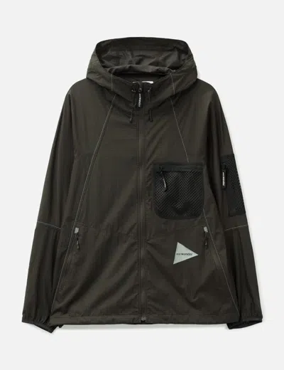 And Wander Breath Rip Hoodie In Green