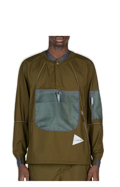 And Wander Breath Jacket In Green