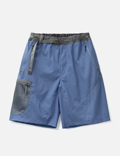 And Wander Breath Rip Short Pants In Blue