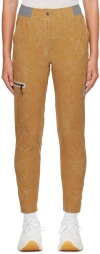 And Wander Brown Adidas Terrex Edition Trousers In Bronze Strata