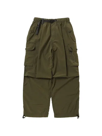 And Wander Cargo Loose Trousers In Green