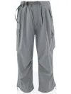 And Wander Cargo Pants With Buckle-tooth Closure And Functional Clip In Gray